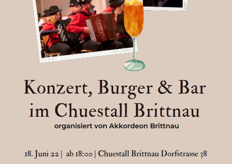 Flyer Konzert, Burger & Bar